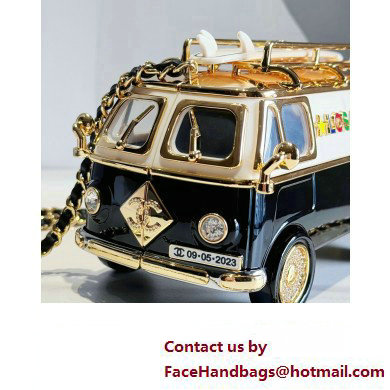 Chanel Plexi, Enamel, Strass  &  Gold-Tone Metal Mini Van Minaudiere Bag AS4590 2023